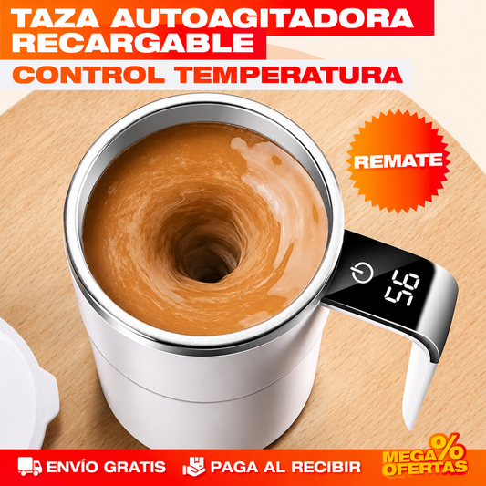 Taza mezcladora digital inteligente - mezcla tu café en segundos.