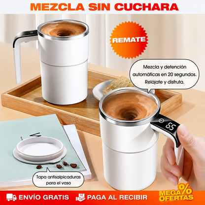 Taza mezcladora digital inteligente - mezcla tu café en segundos.